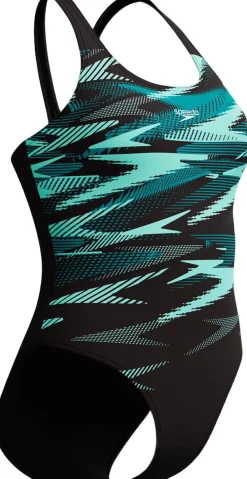 Speedo Hyperboom Placement Muscleback Badedragt Blå Outlet