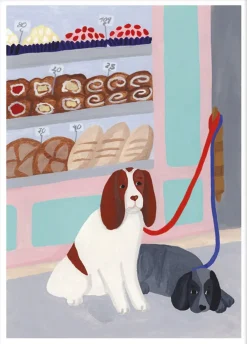 Iga Kosicka - Waiting Dogs>Poster & Frame New