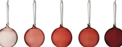 Iittala glaskugler 8 cm 5-pak rød Outlet