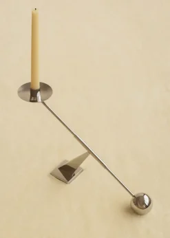 Audo Copenhagen Interconnect Candle Holder, W42,5, Stainless Steel