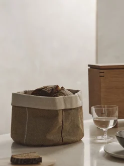 Ferm Living Ito Kitchen Basket - Round - Natural/Straw