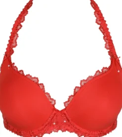 Marie Jo Jane hjerteformet bh med vattering R&oslash;d Hot