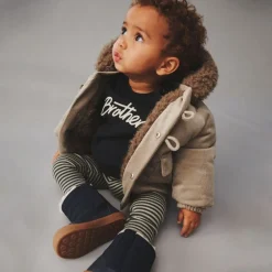 Wheat Jersey Leggings Jules Winter forest stripe