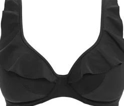 Freya JEWEL COVE UW HIGH APEX BIKINI TOP Plain black Clearance