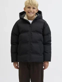 Jack & Jones JJESOHO PUFFER HOOD SN JNR Sort Online