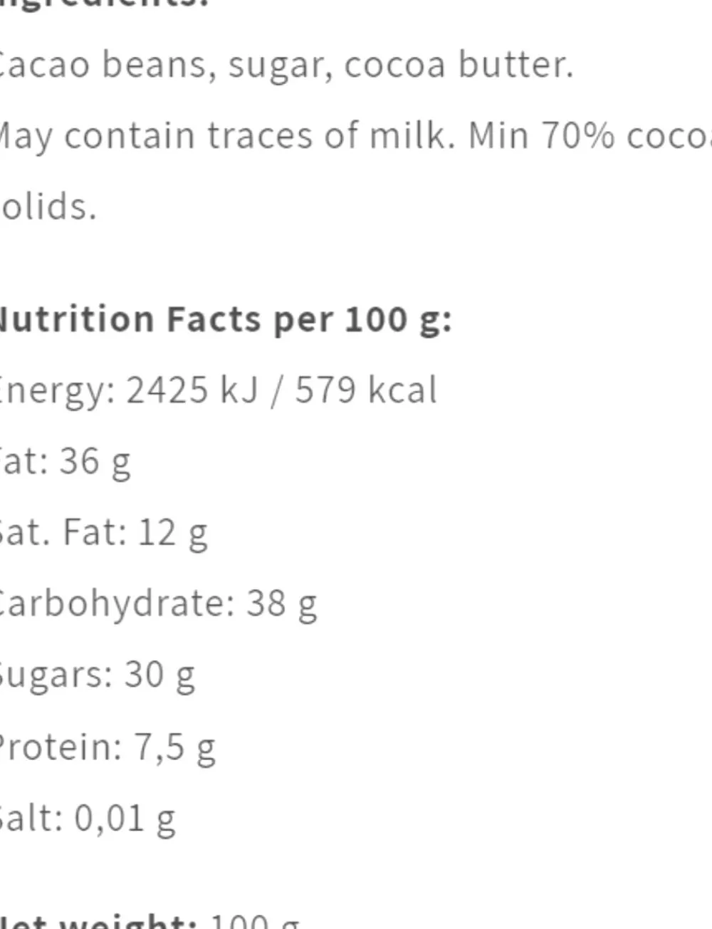 Johe, Nicaragua 70 %>Friis-Holm Sale
