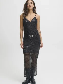 Dame JJXX JXFIE GLITTER LONG DRESS WVN LN