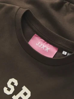 JJXX JXMERLE RLX SHORT LS CREW SWT LN Bracken/palm springs Outlet