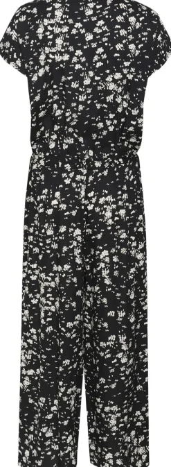 Kaffe KAbeathe Jumpsuit Black / chalk graphic Outlet