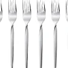 Gense Kagegaffel Twist 16 cm 6 stk. Blankt stål Clearance