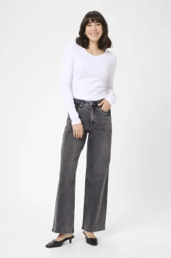 Kaffe KAmeadow HW Reg Fit Jeans Grey vintage wash Online