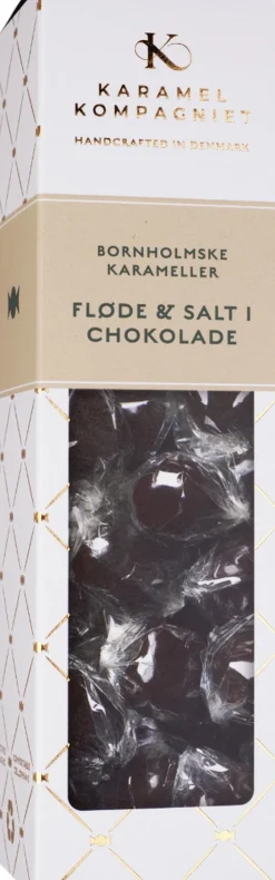 Karamel Kompagniet Karamelkugler: Fløde & Salt i mørk chokolade elegance