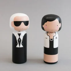 Lucie Kaas KARL håndmalet Kokeshi