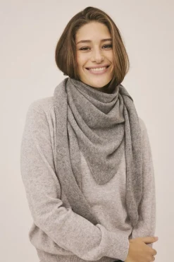 Magasin du Nord Collection Karrie 3 - 100% Cashmere Light grey melange Online