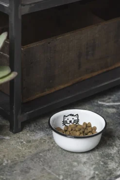 Katteskål emalje>Ib Laursen New