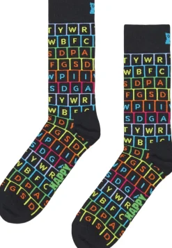 Happy Socks Keyboard Sock Black Discount