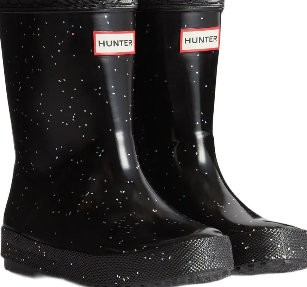 Hunter KIDS FIRST GIANT GLITTER BOOT Black Outlet