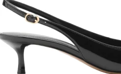 Dame MANGO Kitten-heel patent leather shoes