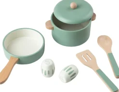 Sebra Køkkengryde og -pandesæt, træ New