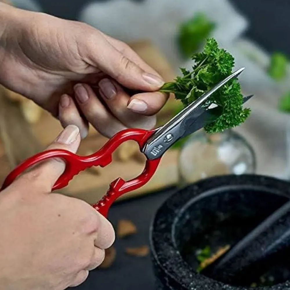 Køkkensaks Rustfritstål Rød Fuldsmedet 20 cm>Zwilling Discount