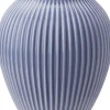 Knabstrup Keramik Knabstrup, vase, riller lavendelblå, 27 cm New