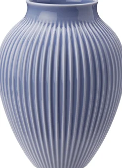 Knabstrup Keramik Knabstrup, vase, riller lavendelblå, 27 cm New
