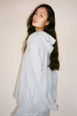 Dame Rabens Saloner Knit lounge over size hoodie - Hele