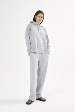 Rabens Saloner Knit lounge pants - Jorun Grey melange Hot