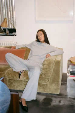 Dame Rabens Saloner Knit lounge wide pants - Filine