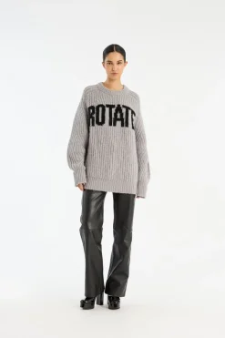 KNITTED LOGO SWEATER>ROTATE Birger Christensen