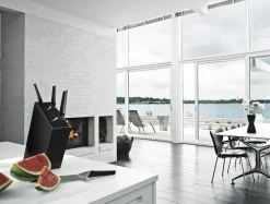 Knivblok skrå black>Eva Solo Outlet