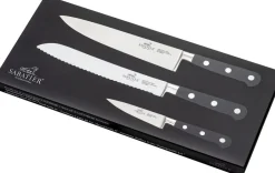Lion Sabatier Knivsæt Licorne 3 dele Stål/Sort Outlet