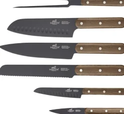 Knivsæt Phenix Walnut 6 dele Sort/valnøddetræ>Lion Sabatier Online