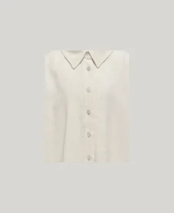 ONLY KOGSIESTA L/S LINEN BLEND OVS SHIRT Moonbeam Hot