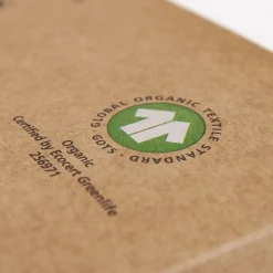 Night & Day Økologisk boxlagen, percale - GOTS, Sand Outlet