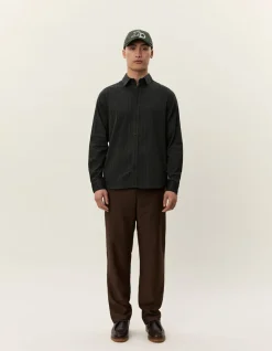 Les Deux Konrad Melange Striped Shirt Duffel bag Clearance