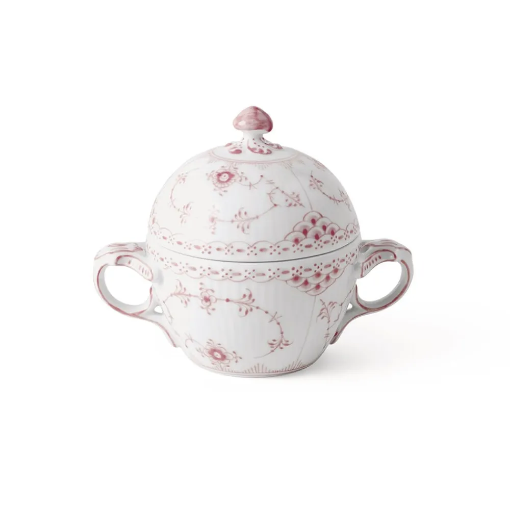 Royal Copenhagen Koral Musselmalet Halvblonde Sukkerskål med låg 20 cl