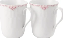 Royal Copenhagen Koral Riflet Blonde krus sæt, 33cl, 2 stk. Clearance