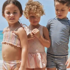 Wheat Kortærmet Bade T-shirt Jackie Blue stripe