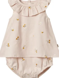 Wheat Kortærmet Sommerdragt Ingeborg Powder yellow cherries Hot