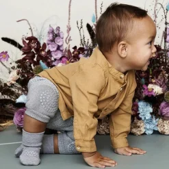 GoBabyGo Kravle Knæbeskyttere Grey melange