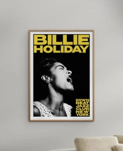 Poster & Frame Kristian Højland - Billie Holiday- Canary Flerfarvet New