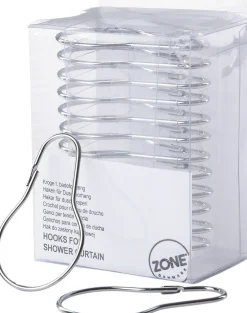 Kroge t. Badeforhæng Sølv - 12 stk.>Zone Sale