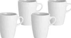 Pillivuyt Krus Plissé 27 cl 4 stk. Hvid Discount