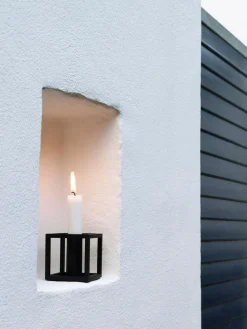 Audo Copenhagen Kubus 1, Candle Holder, Black