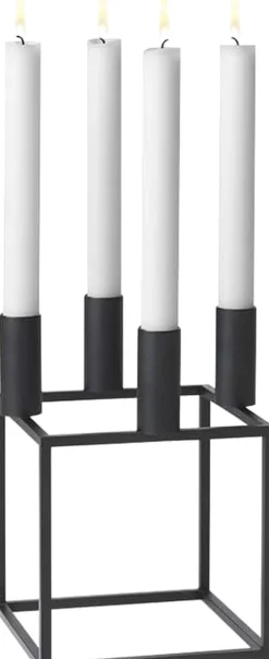 Audo Copenhagen Kubus 4, Candle Holder, Black Outlet