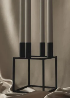 Audo Copenhagen Kubus 4, Candle Holder, Black Outlet