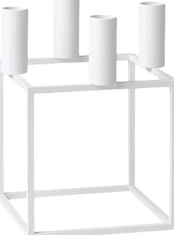 Audo Copenhagen Kubus 4, Candle Holder, White Outlet