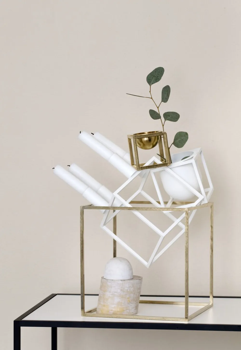 Audo Copenhagen Kubus 4, Candle Holder, White Outlet