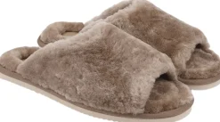Lovelies KVINA - OPEN SHEARLING SLIPPER Taupe Best